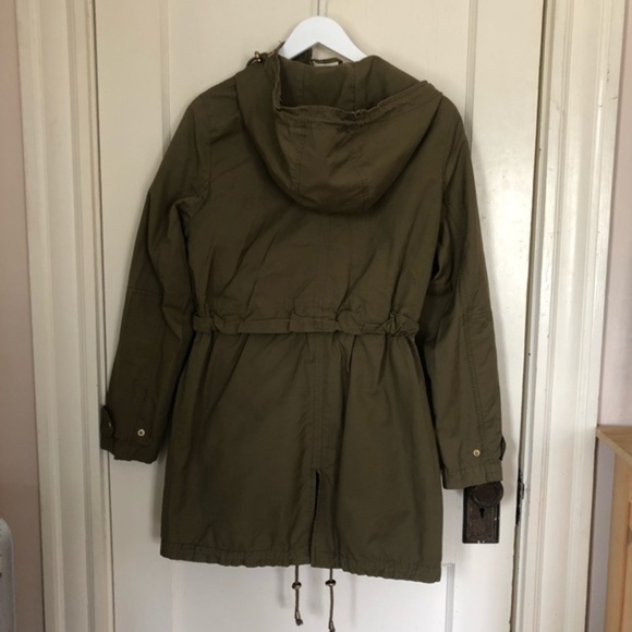 H&M Green Coat with Gold Accents Size XS - Picture 8 of 10